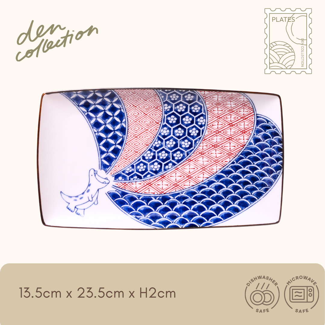 江戸っ子恐竜 祥瑞竜 長角皿