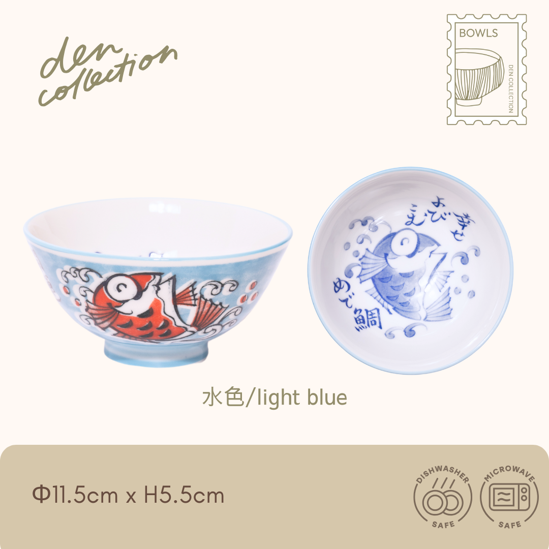 めで鯛 茶碗