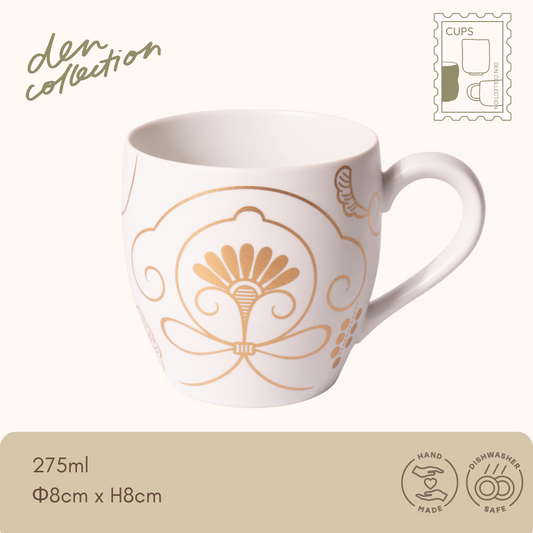 有田焼 ゆいからくさ マグカップ 金 / Arita Ware Yui Karakusa Mug Cup Gold – 唐草文様をアレンジした華やかな金色デザインの和モダンマグ