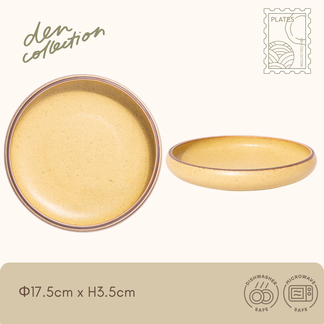マカロンサンドプレート レモン / Macaron Sand Plate Lemon – 明るいイエローで食卓を華やかに | Bright yellow pastel plate for cheerful table setting