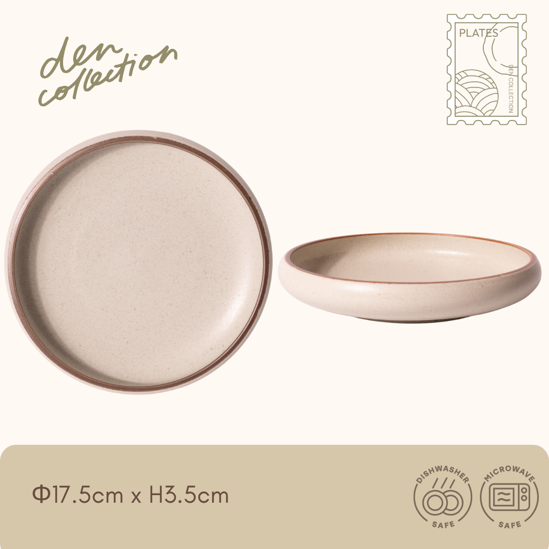 マカロンサンドプレート バニラ / Macaron Sand Plate Vanilla – アイボリーのやさしい色合い | Ivory pastel plate with soft round design