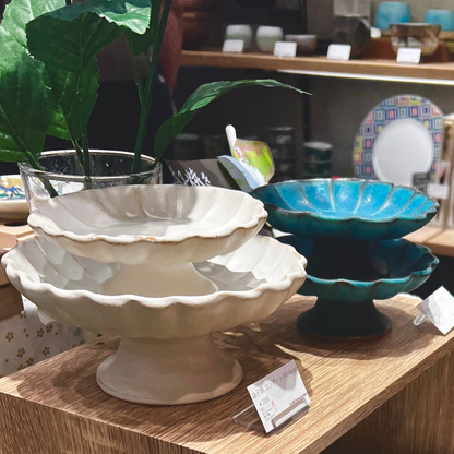 Mashiko Kinari Compote Ivory