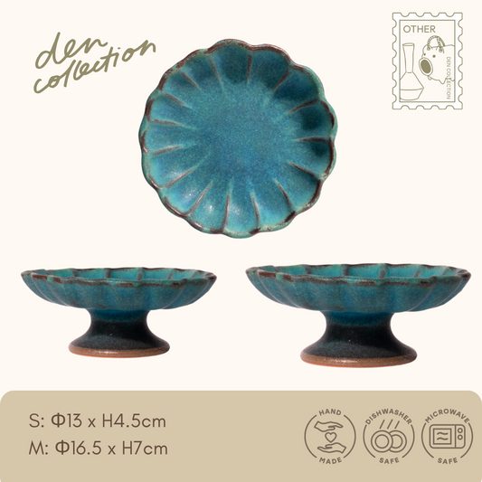 Mashiko Shabby Compote Turquoise