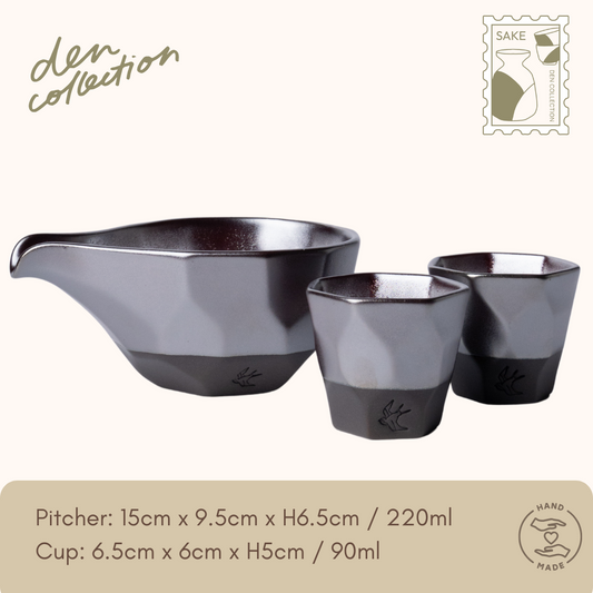 つばめ工房 酒器セット ガーネット / Tsubame Sake Set Ruby