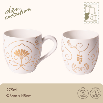 有田焼 ゆいからくさ マグカップ 金 / Arita Ware Yui Karakusa Mug Cup Gold – 唐草文様をアレンジした華やかな金色デザインの和モダンマグ