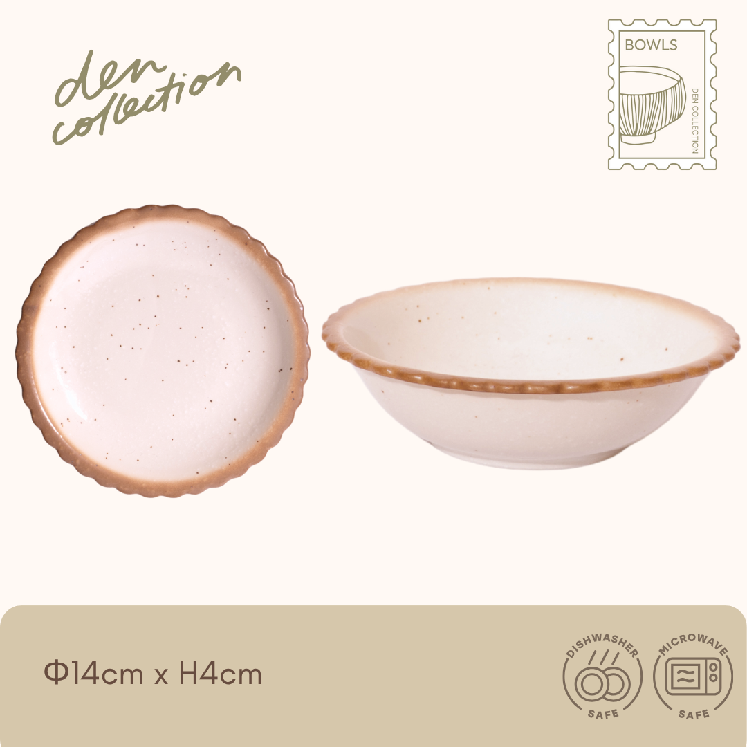 クッキー ボウル / Cookie Bowl – やさしいベージュトーンが魅力の美濃焼ボウル。スープやサラダ、デザートにぴったりの柔らかなデザイン。