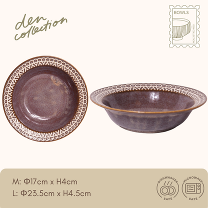 レースリズム ボウル プラム / Lace Rhythm Bowl - Plum