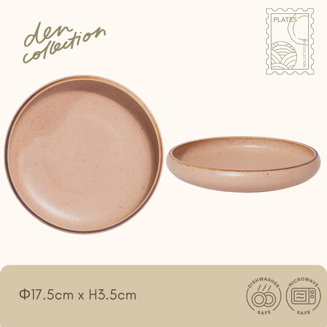 マカロンサンドプレート ストロベリー / Macaron Sand Plate Strawberry – 温かみのあるピンクのかわいいデザイン | Warm pink pastel plate with cozy charm