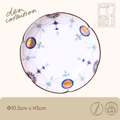 錦瓔珞文 小皿 箱入り